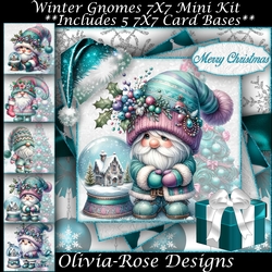 Winter Gnomes Mini Kit 7X7
