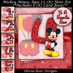 Mickey Mouse Ages1-5 7X7 Mini Kit