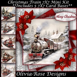 Christmas Train Mini Kit 7X7