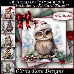 Christmas Owl Mini Kit 7X7