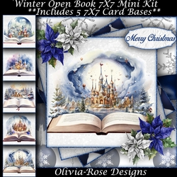 Winter Open Book Mini Kit 7x7