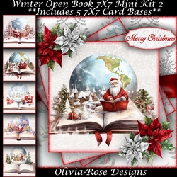 Winter Open Book Mini Kit 2 7x7