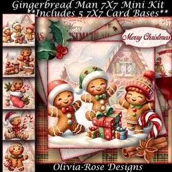Gingerbread Man Mini Kit 7X7