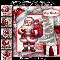 Merry Santa Mini Kit 7X7