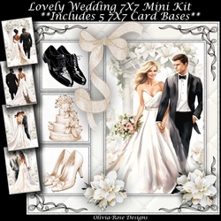 Lovely Wedding Mini Kit  7X7