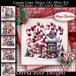 Candy Cane House Mini Kit 7X7