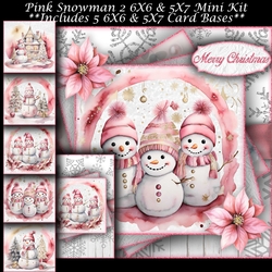 Pink Snowman 2 Mini Kit 