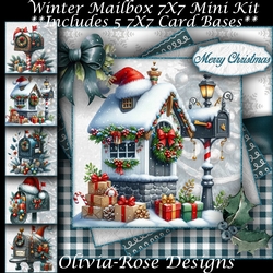 Winter Mailbox Mini Kit 7x7
