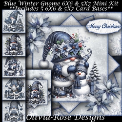 Blue Winter Gnome Mini Kit