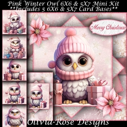 Pink Winter Owl Mini Kit