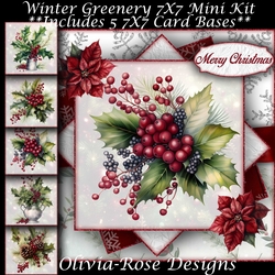 Winter Greenery Mini Kit 7X7