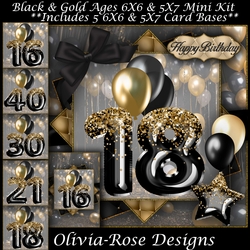 Black & Gold Ages 16-40 Mini Kit