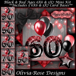 Black & Red Ages 50-90 Mini Kit