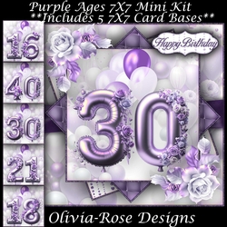 Purple Ages 16-40 Mini Kit 7X7