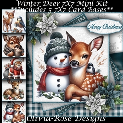 Winter Deer Mini Kit 7X7