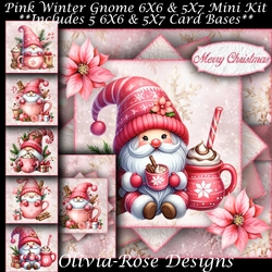 Pink Winter Gnome Mini Kit