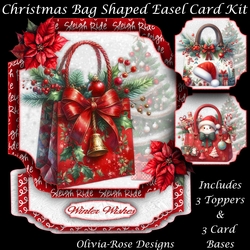 Christmas Bag Shaped Easel Card Kit