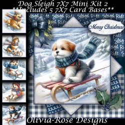 Dog Sleigh Mini Kit 2 7X7