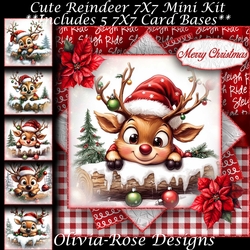 Cute Reindeer Mini Kit 7X7