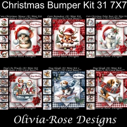 Christmas Bumper Kit 31 7X7