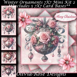 Winter Ornaments Mini Kit 2 7X7