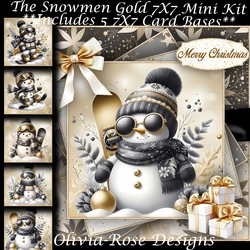 The Snowmen Gold Mini Kit 7X7