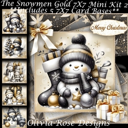 The Snowmen Gold Mini Kit 2 7X7