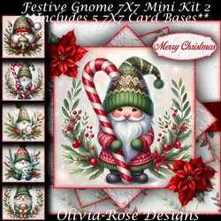 Festive Gnome Mini Ki 2 7X7