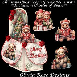 Christmas Bear Pop-Up Box Mini Kit 2