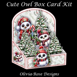 Cute Owls Box Card Mini Kit