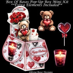 Box Of Roses Pop-Up Box Mini Kit