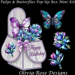 Image of cup1356172_104105 - Tulips & Butterflies Pop-Up Box Mini Kit  