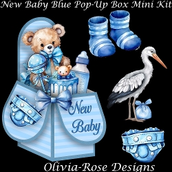 New Baby Blue Pop-Up Box Mini Kit