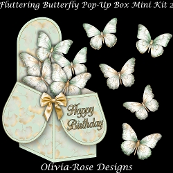 Fluttering Butterfly Pop-Up Box Mini Kit 2