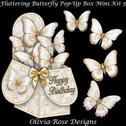 Fluttering Butterfly Pop-Up Box Mini Kit 5