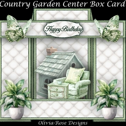 Country Garden Center Box Card Mini Kit