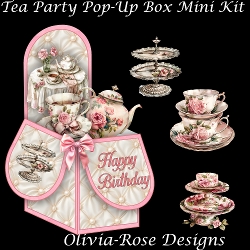 Tea Party Pop-Up Box Mini Kit