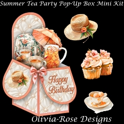Summer Tea Party Pop-Up Box Mini Kit