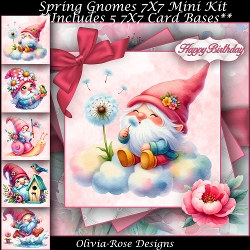 Spring Gnomes Mini Kit 7x7