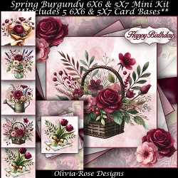 Spring Burgundy Mini Kit