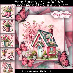 Pink Spring Mini Kit 7X7