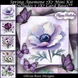 Spring Anemone Mini Kit 7X7