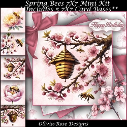 Spring Bees Mini Kit 7X7