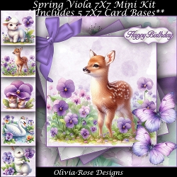 Spring Viola Mini Kit 7X7