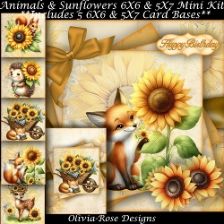 Animals & Sunflowers Mini Kit
