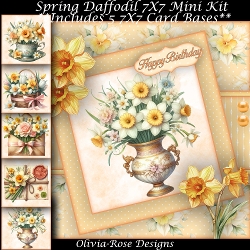 Spring Daffodil Mini Kit 7X7