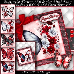 Butterfly Flowers Mini Kit 3