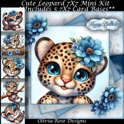 Cute Leopard  Mini Kit 7X7