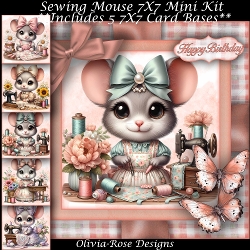 Sewing Mouse Mini Kit  7X7