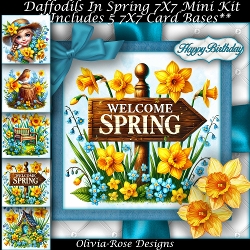 Daffodils In Spring Mini Kit 7X7